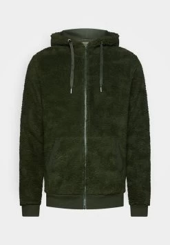 Pier One BORG ZIP-UP JACKET - Fleecejacke - Dark Green -Pier One Verkaufsgeschäft 067adbe3faa7458ba7e980a0b8da5bd4 1
