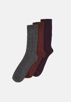 Pier One 3PACK - Socken - Dark Green/orange/bordeaux -Pier One Verkaufsgeschäft 1189c863a8cb47e6809f3af9086f140f 1