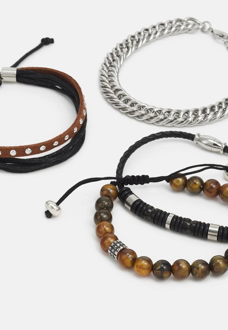 Pier One 4 PACK - Armband - Silver-coloured 3 Pier One 4 PACK - Armband - Silver-coloured – Bild 3