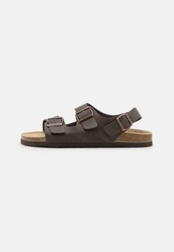 Pier One UNISEX - Riemensandalette - Dark Brown
