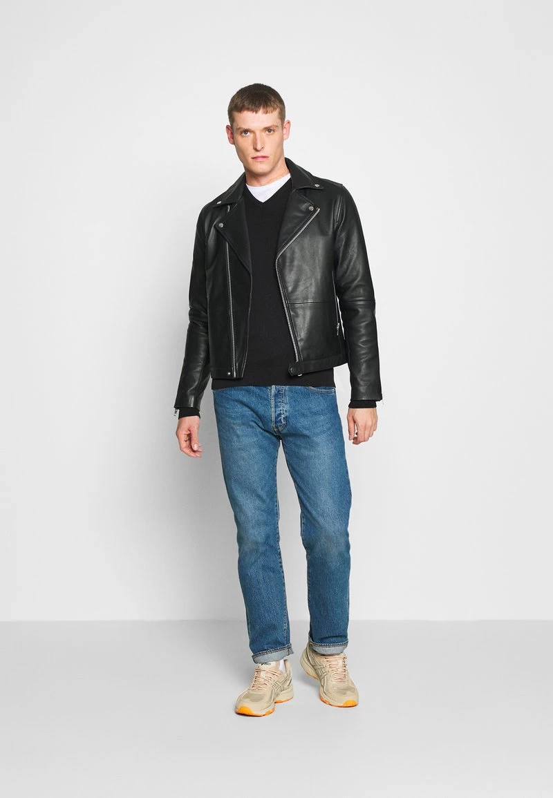 Pier One 2PACK - Strickpullover - Black/bordeaux 1 Pier One 2PACK - Strickpullover - Black/bordeaux