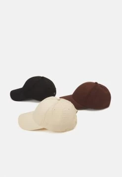 Pier One UNISEX 3 PACK - Cap - Black/dark Brown/beige -Pier One Verkaufsgeschäft 322c39d131ac488ea8bb229f1824c6e8