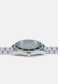 Pier One UNISEX - Uhr - Silver-coloured/green -Pier One Verkaufsgeschäft 3868a74b129c47a4a44c8eaf55047ceb