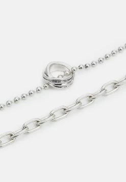 Pier One UNISEX 2 PACK - Halskette - Silver-coloured -Pier One Verkaufsgeschäft 481f26665f68431c9a9b36d3328e973c