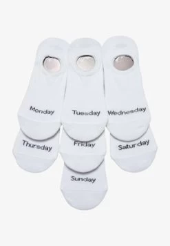 Pier One 7 PACK - Füßlinge - White -Pier One Verkaufsgeschäft 4d2bd21c5fc2480db9e996cf3b6bb60f