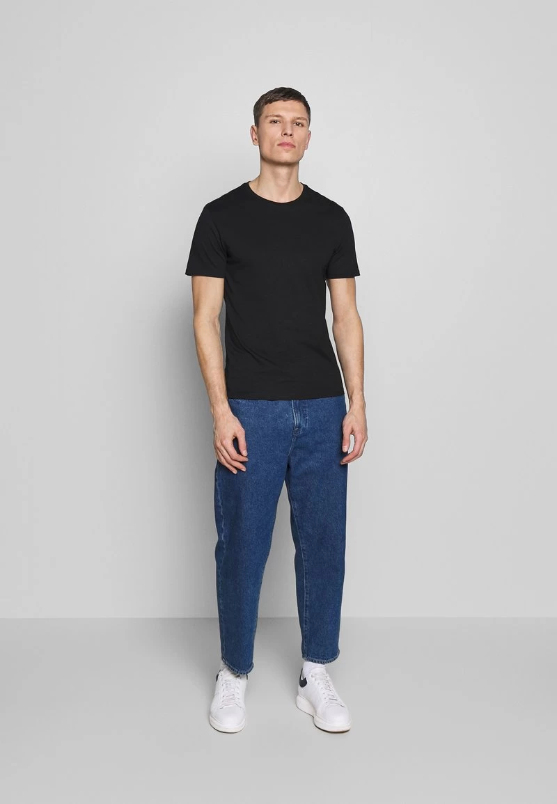 Pier One T-Shirt Basic - Black/white/blue 1 Pier One T-Shirt Basic - Black/white/blue