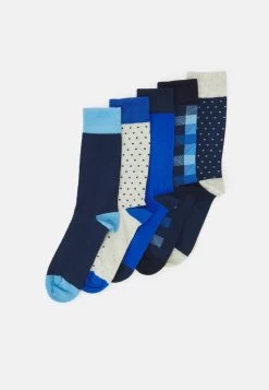 Pier One 5 PACK - Socken - Yellow/dark Blue/grey -Pier One Verkaufsgeschäft 580acb82325f4f248c45bf41b74d44c3