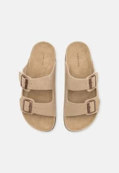 Pier One LEATHER UNISEX - Pantolette Flach - Beige -Pier One Verkaufsgeschäft 658db7c748df48419a27fd940a9ac1ce