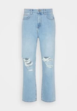 Pier One DISTRESS ON KNEES - Jeans Relaxed Fit - Light Blue Denim -Pier One Verkaufsgeschäft 6c561d8272b94404a72faaf104617fd2