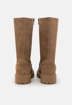 Pier One LEATHER WINTER BOOT - Stiefel - Taupe -Pier One Verkaufsgeschäft 7d3dcdb1074f4b39864b91fd14841c0d