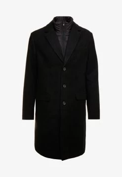 Pier One Klassischer Mantel - Black -Pier One Verkaufsgeschäft 89beb77879e74642a3f46a6222d3711f