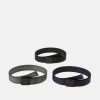 Pier One UNISEX 3 PACK - Gürtel - Black/dark Blue/grey