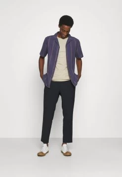 Pier One T-Shirt Basic - White/dark Grey/black