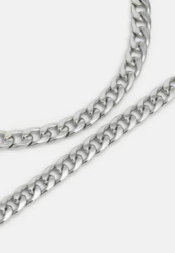 Pier One SET - Halskette - Silver-coloured -Pier One Verkaufsgeschäft a486b5615cc14e0c8e89b68bd541bea8