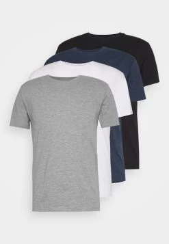 Pier One 4 PACK - T-Shirt Basic - Black/white/blue -Pier One Verkaufsgeschäft a6336c9ea9294b8b9261921b47ede4b7