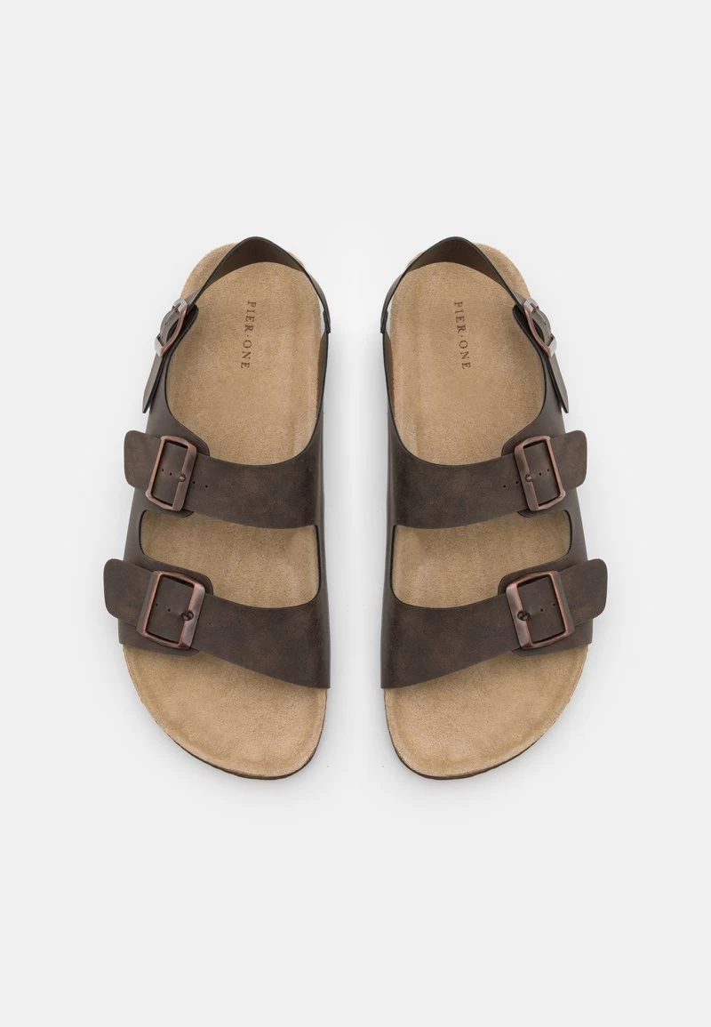 Pier One UNISEX - Riemensandalette - Dark Brown 4 Pier One UNISEX - Riemensandalette - Dark Brown – Bild 4
