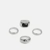 Pier One 4 PACK - Ring - Silver-coloured