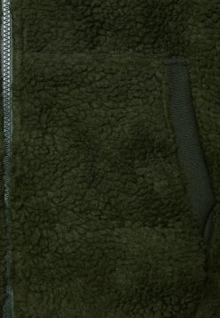 Pier One BORG ZIP-UP JACKET - Fleecejacke - Dark Green -Pier One Verkaufsgeschäft b36b213309db429a9a051cbae9dee2b1