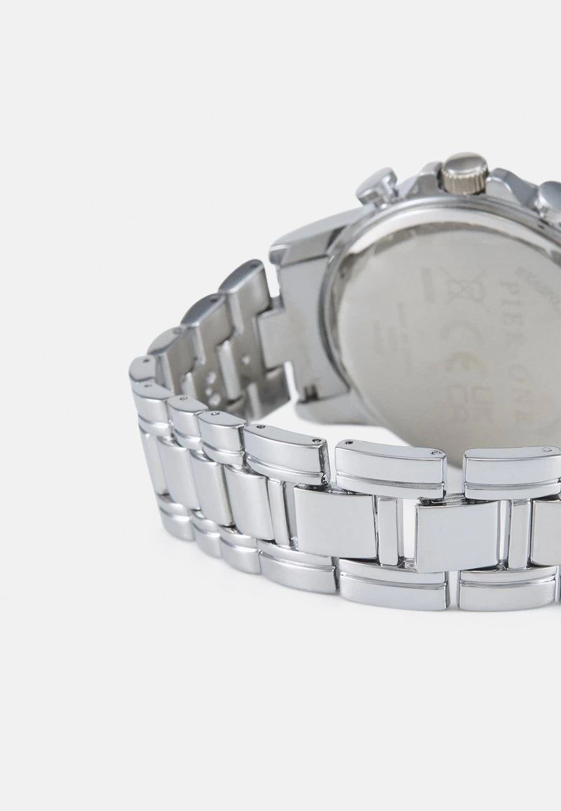 Pier One UNISEX - Uhr - Silver-coloured/black 2 Pier One UNISEX - Uhr - Silver-coloured/black – Bild 2