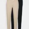 Pier One 2 PACK - Jogginghose - Tan/black