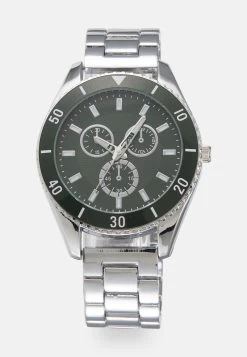 Pier One UNISEX - Uhr - Silver-coloured/green -Pier One Verkaufsgeschäft c7a491457a8c42da8cb2e92a4f755731 2