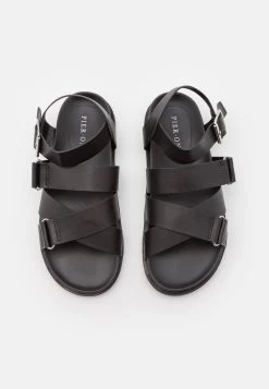 Pier One UNISEX - Riemensandalette - Black -Pier One Verkaufsgeschäft cfa1a932594a4711b3c49603ed200cce