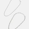 Pier One UNISEX 2 PACK - Halskette - Silver-coloured