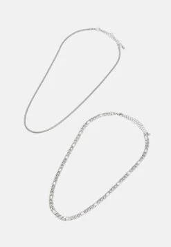 Pier One SET - Halskette - Silver-coloured -Pier One Verkaufsgeschäft dc536fad5c54433bbebbb500401f9c06 2