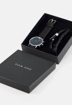 Pier One SET - Uhr - Black -Pier One Verkaufsgeschäft e3698392312245d48955706d88c064dc