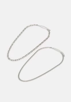 Pier One 2 PACK UNISEX - Halskette - Silver -Pier One Verkaufsgeschäft e6621b7c7753487382933bac681296b2