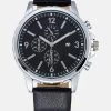 Pier One Uhr - Black/silver-coloured